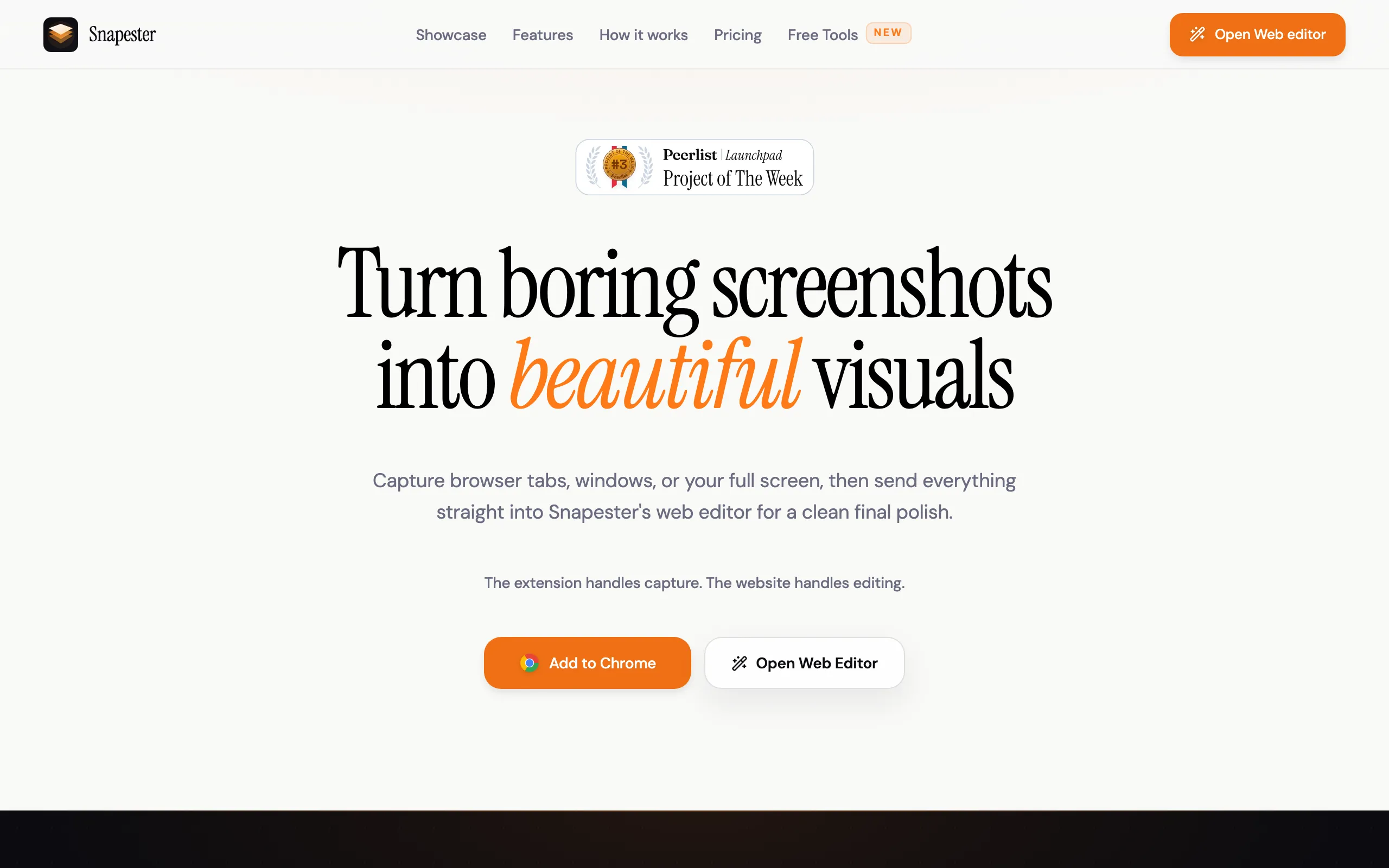 Screenshot of Snapester - Turn Screenshots into Beautiful Visuals