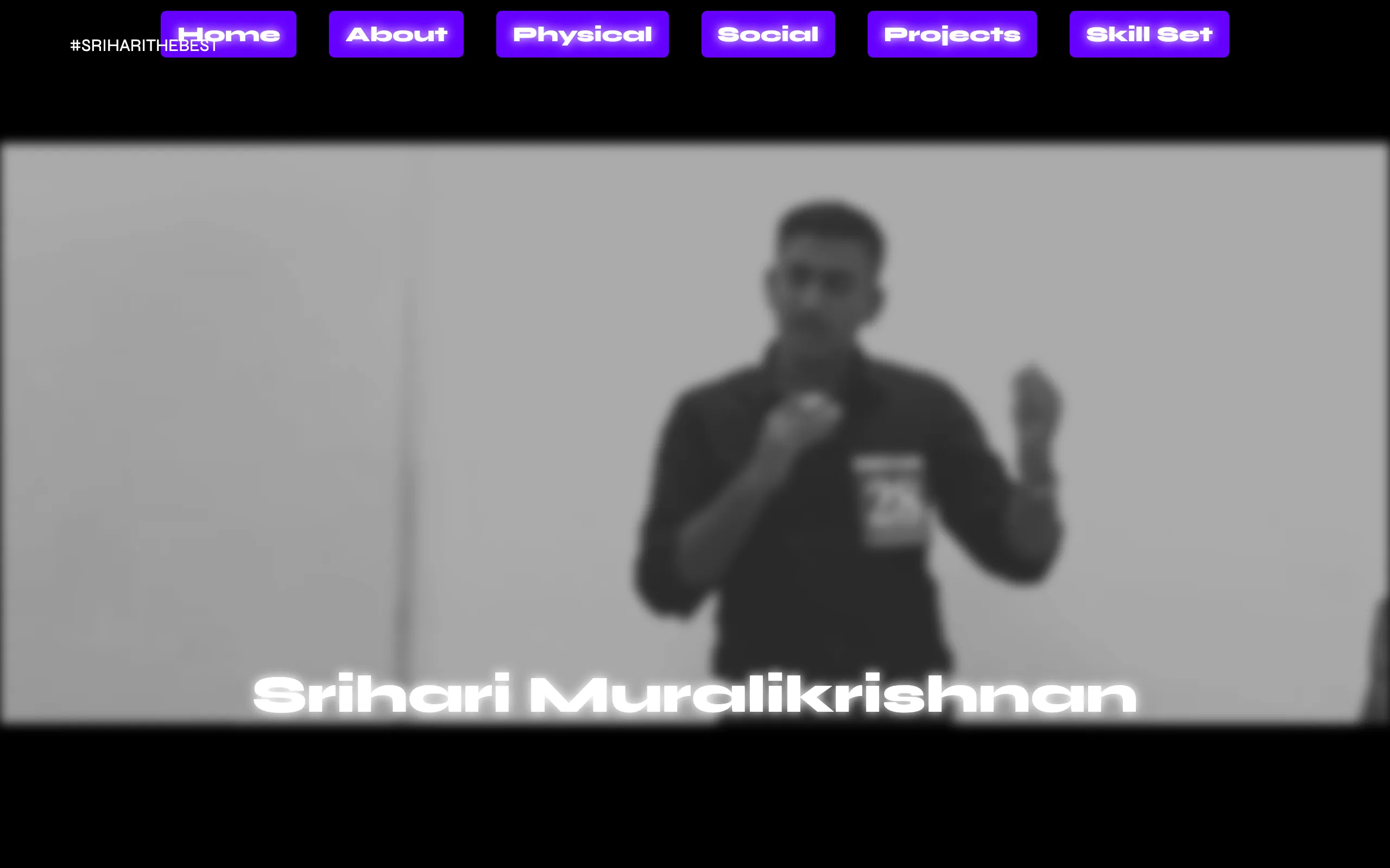 Screenshot of Srihari Muralikrishnan