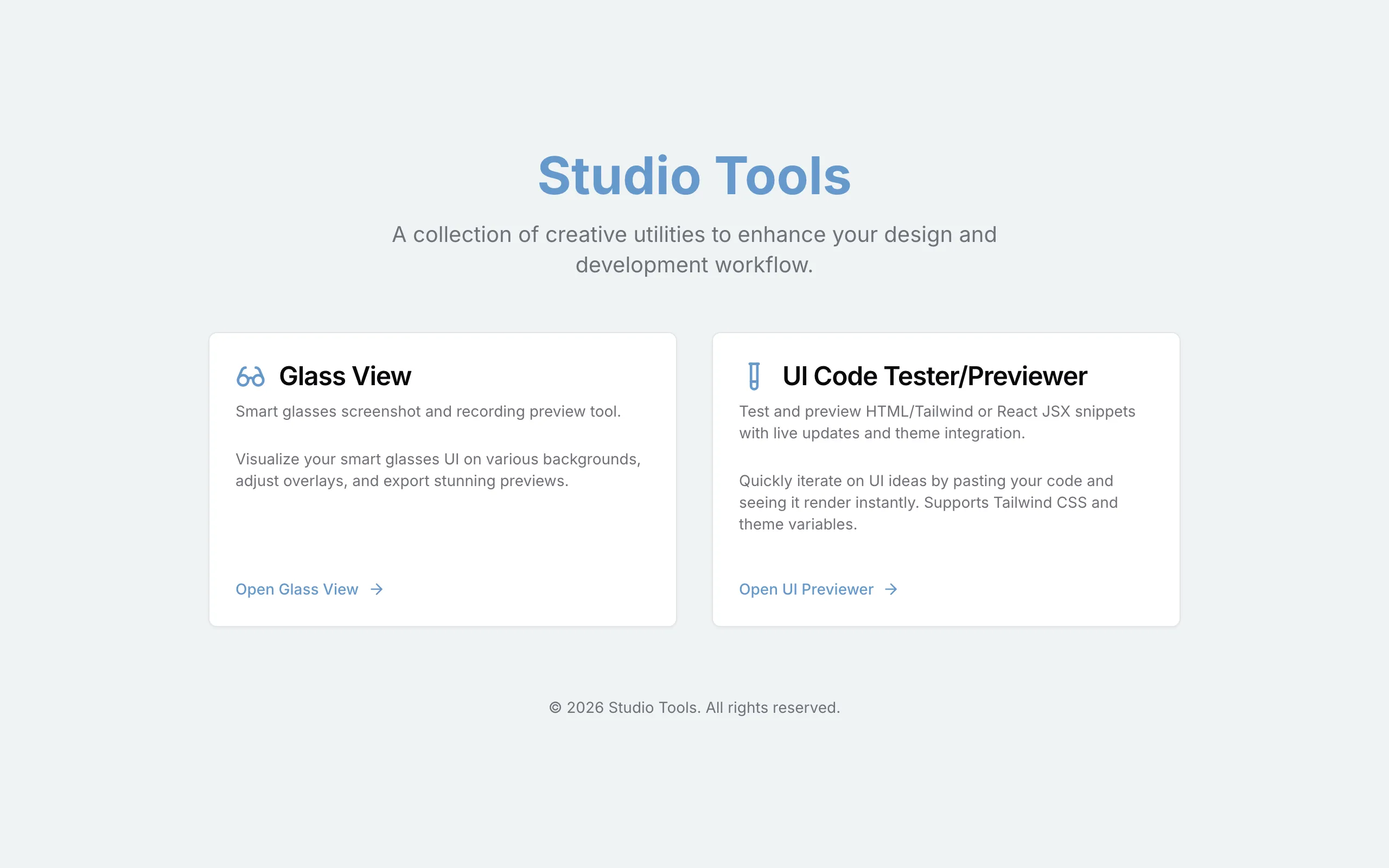 Screenshot of Studio Tools - Creative Utilities