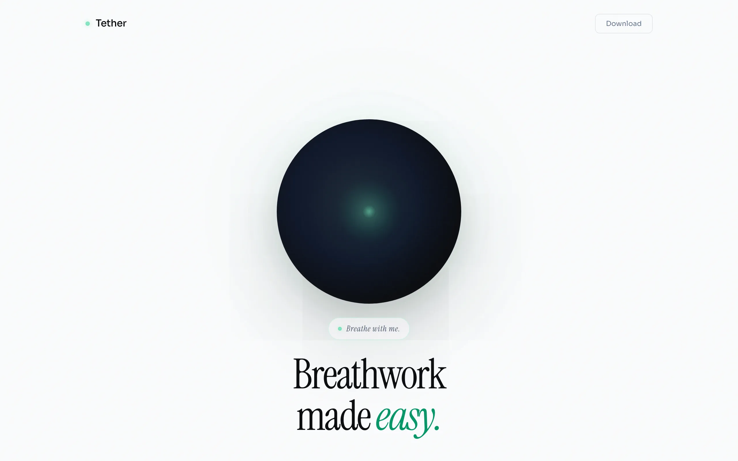 Screenshot of Tether — Breathwork Made Easy