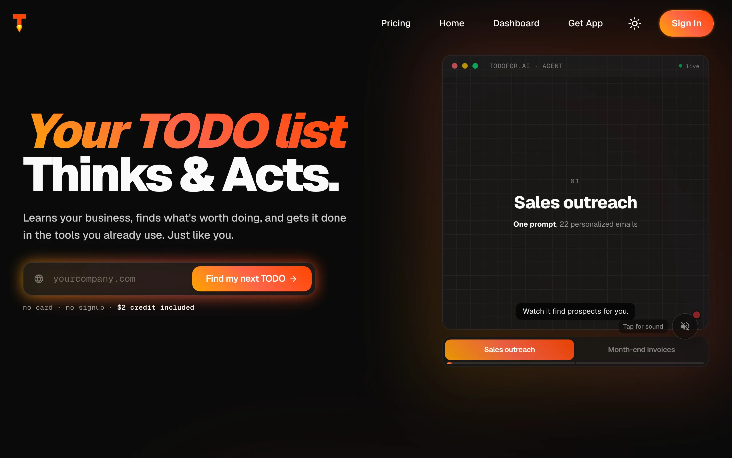 Screenshot of TODO for AI