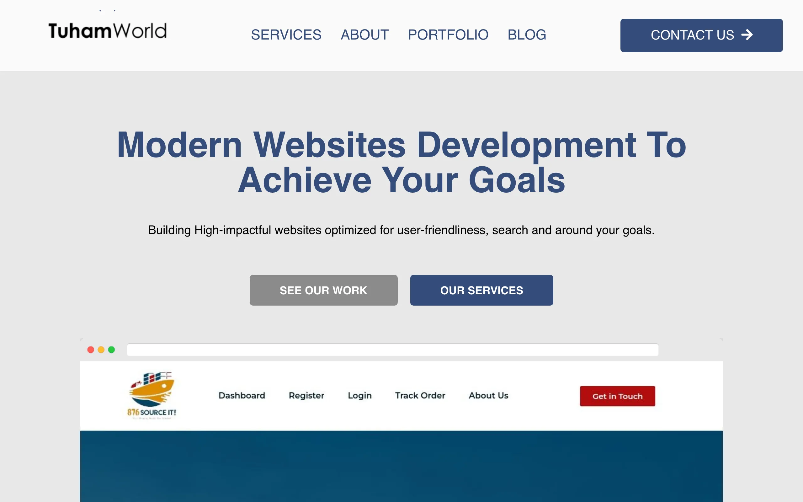 Screenshot of TuhamWorld CC - Web Design, Development And Management