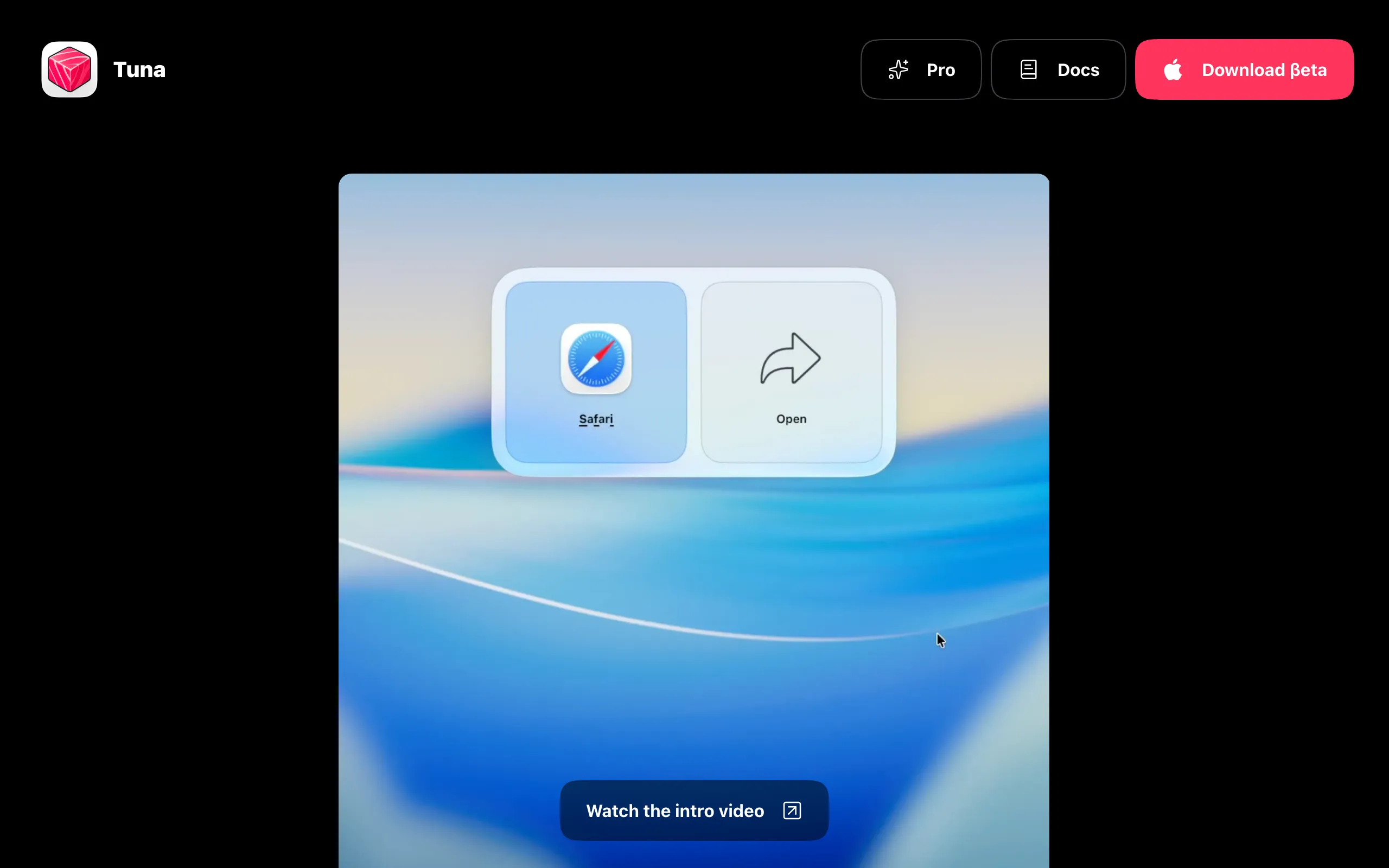 Screenshot of Tuna