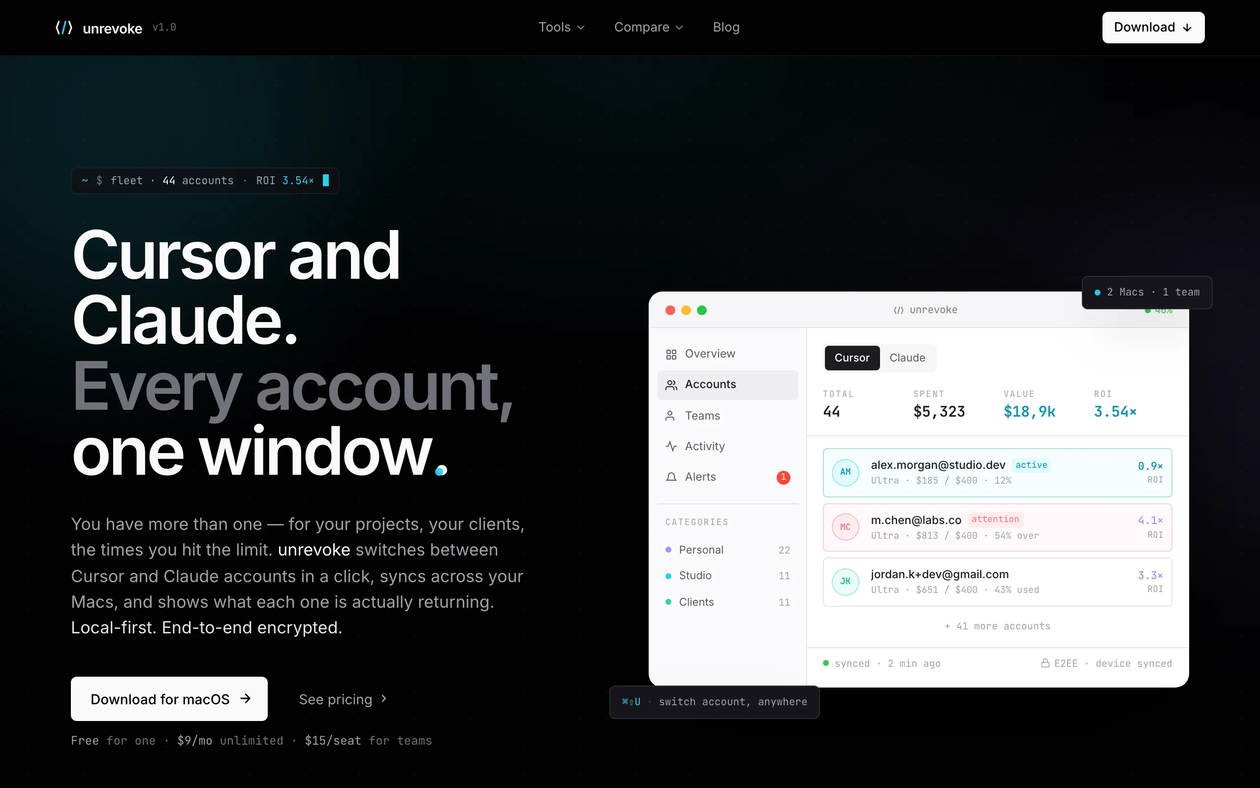 Screenshot of unrevoke