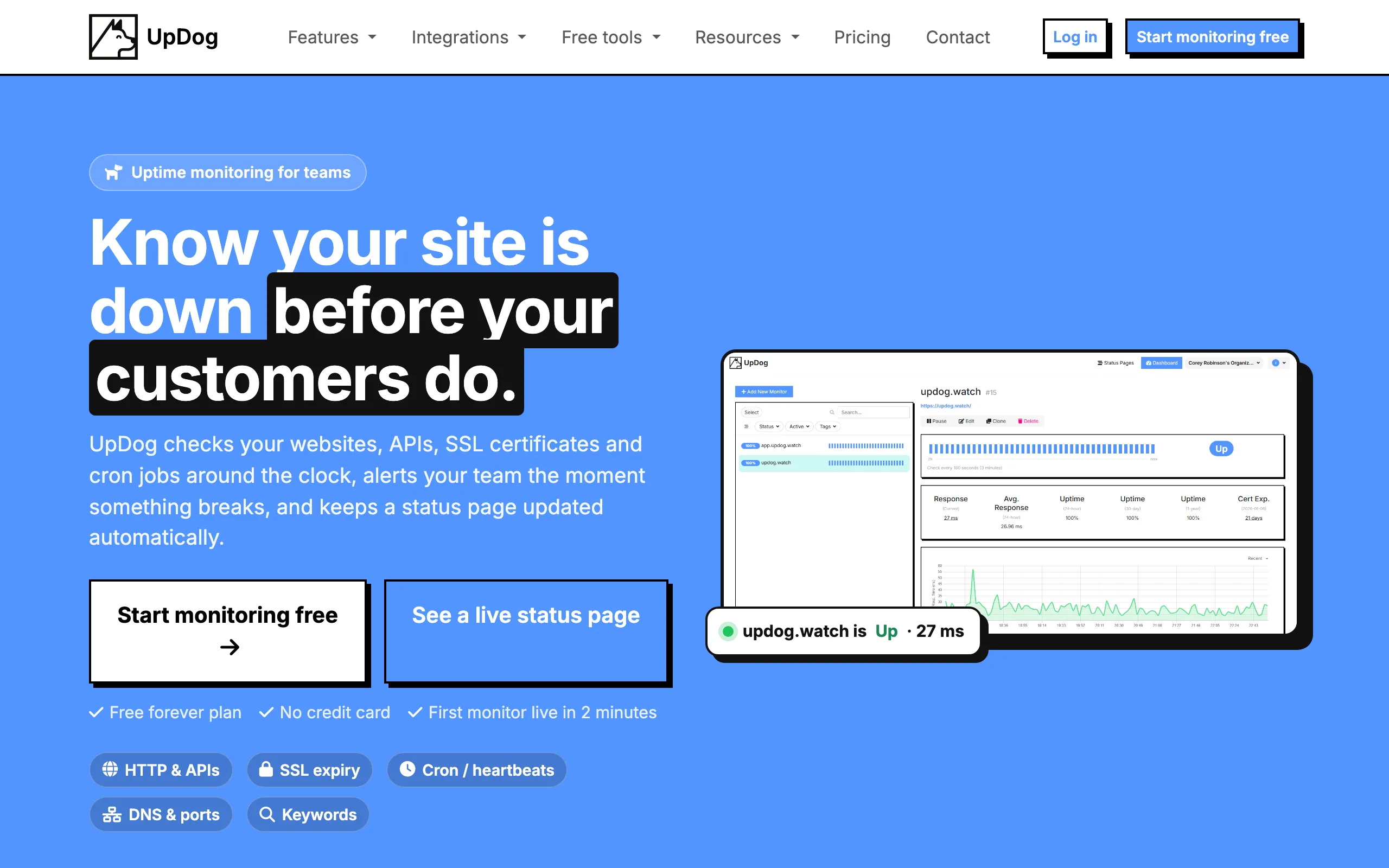Screenshot of UpDog - What's Updog?