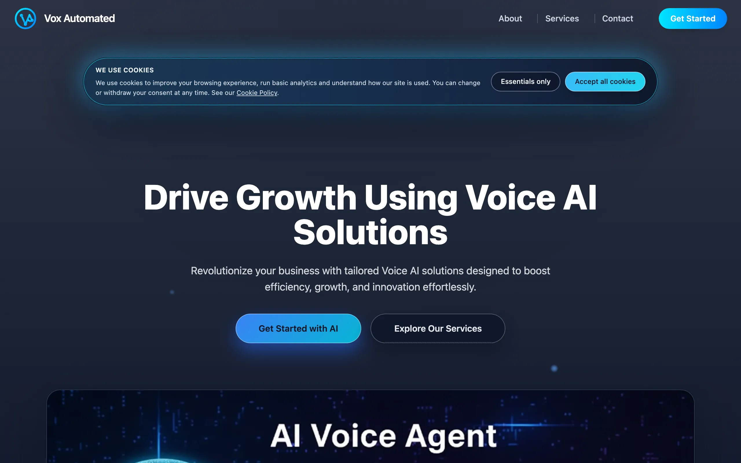 Screenshot of Vox Automated – Drive Growth Using Voice AI Automation
