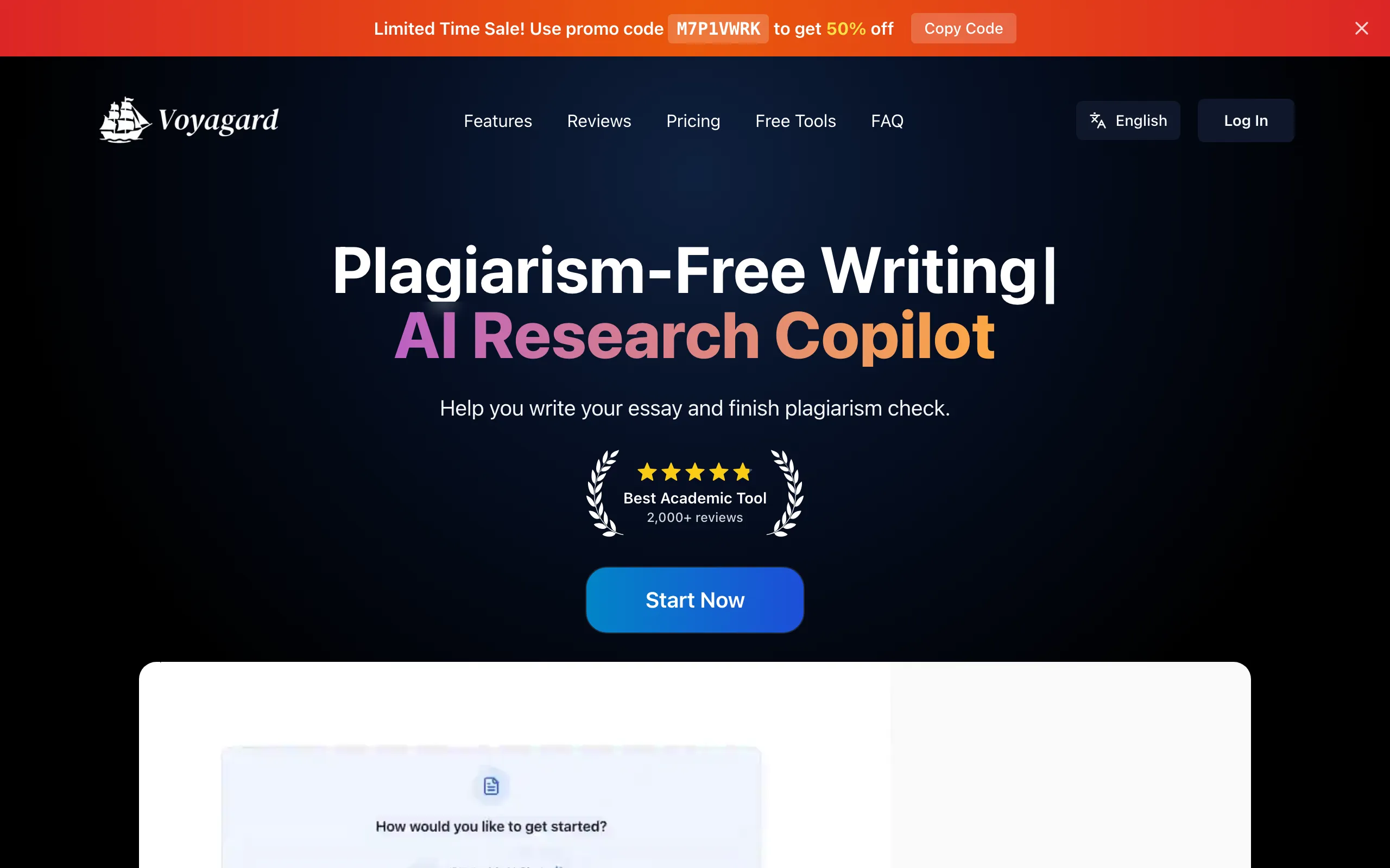 Screenshot of voyagard.com