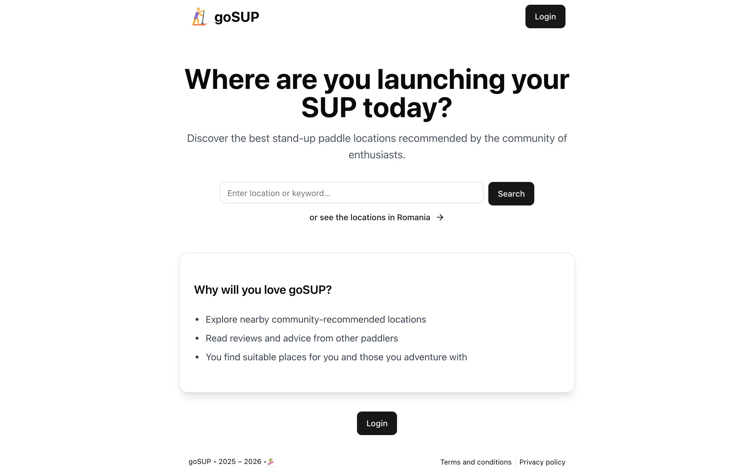 Screenshot of Where are you putting your SUP on the water today? | goSUP