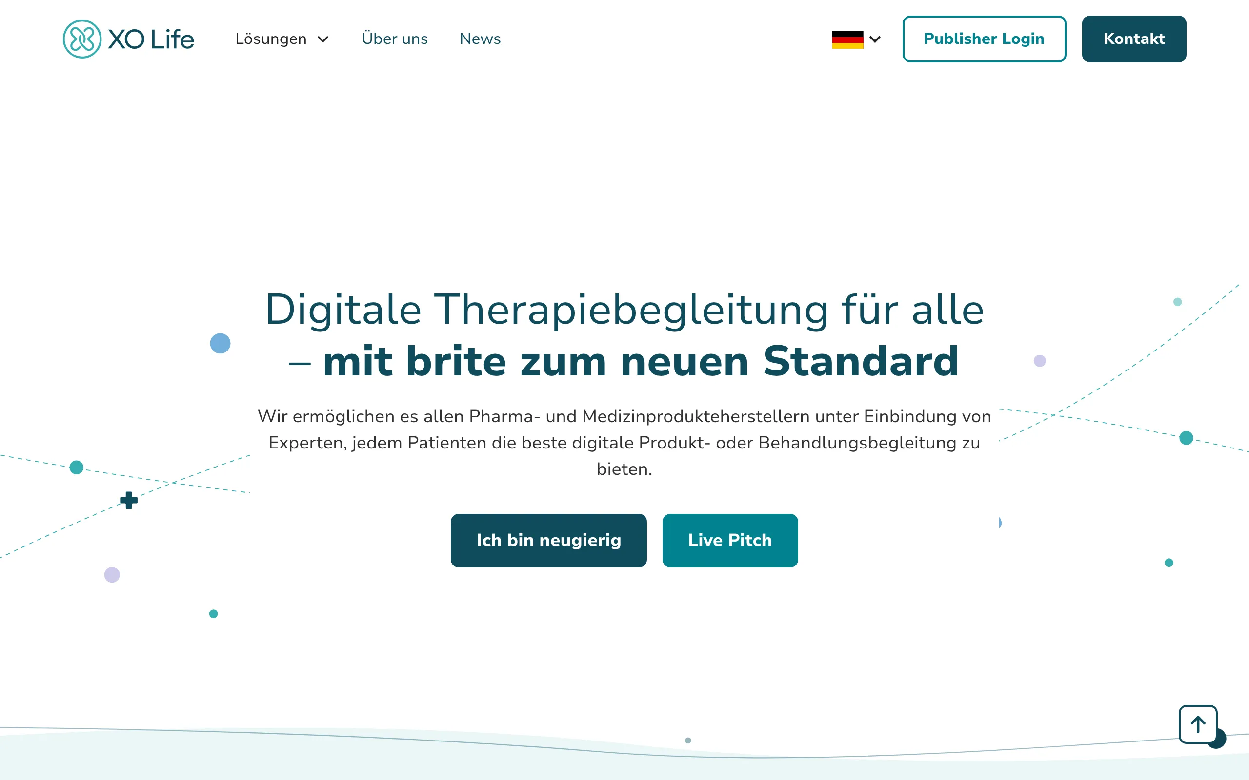 Screenshot of XO Life | Digitale Produkt- und Therapiebegleitung