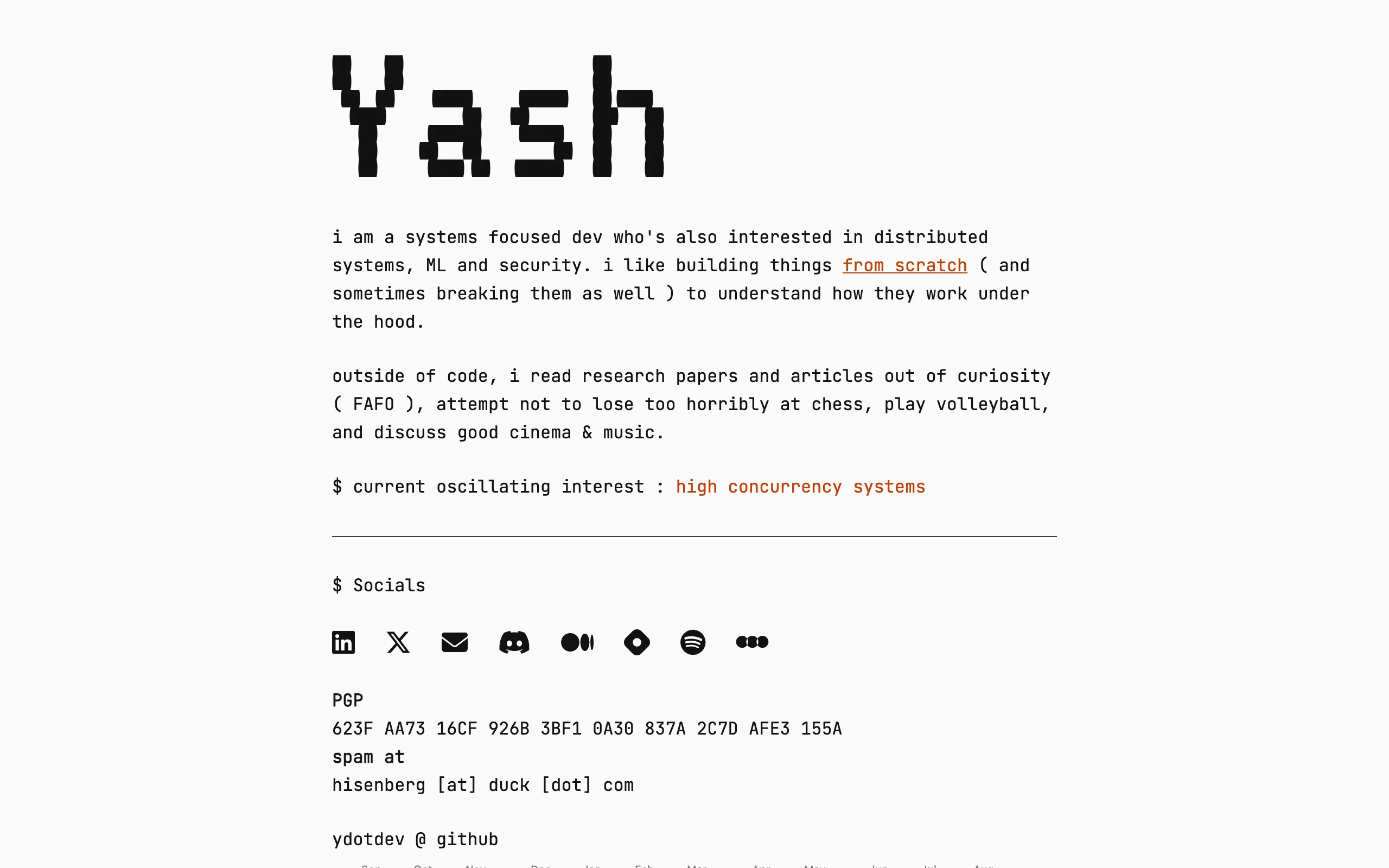 Screenshot of y.dev